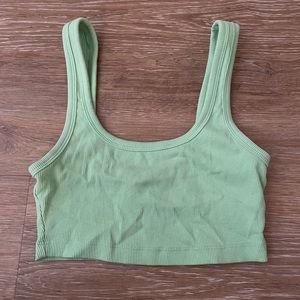 Zara Lime Green Crop Tank